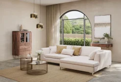 Best KARE Design Podnóżek Gianni 130x62 cm kremowy - KARE