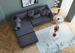 Best KARE Design Podnóżek Gianni 130x62 cm szary - KARE