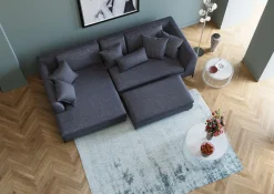 Best KARE Design Podnóżek Gianni 130x62 cm szary - KARE