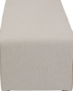 Sale KARE Design Podnóżek tapicerowany kremowy moduł 100x50 cm - KARE