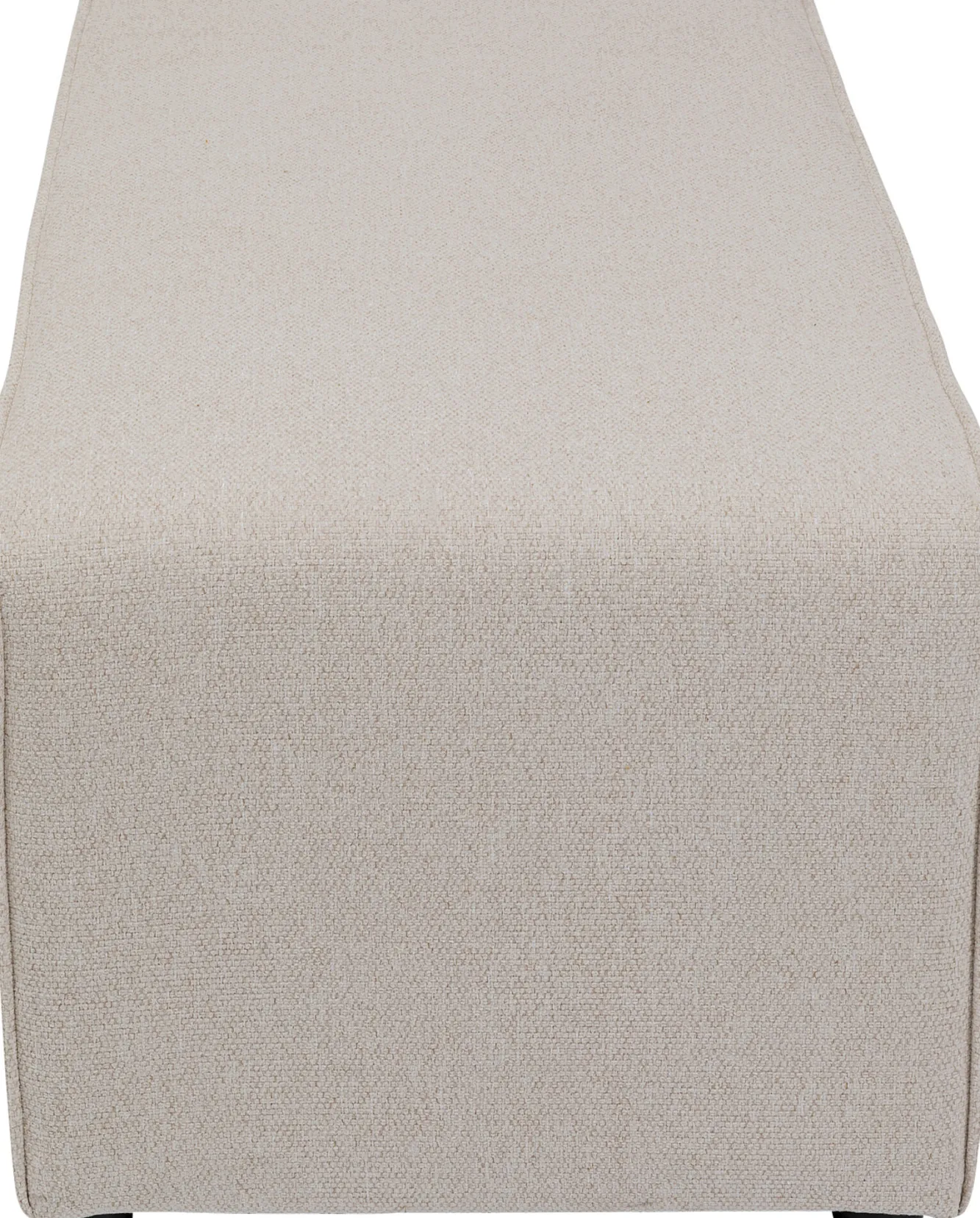 Sale KARE Design Podnóżek tapicerowany kremowy moduł 100x50 cm - KARE