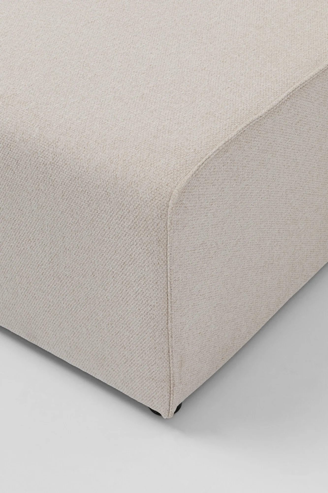 Best KARE Design Podnóżek tapicerowany kremowy moduł 100x80 cm - KARE