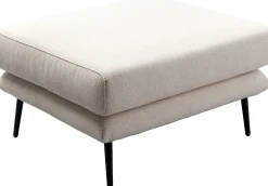 Clearance KARE Design Podnóżek w kolorze kremowym nogi stalowe 80x68 cm - KARE