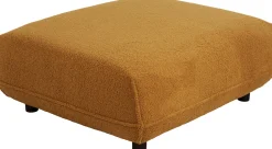 Hot KARE Design Podnóżek w kolorze żółtym tkanina pluszowa 107x90 cm - KARE