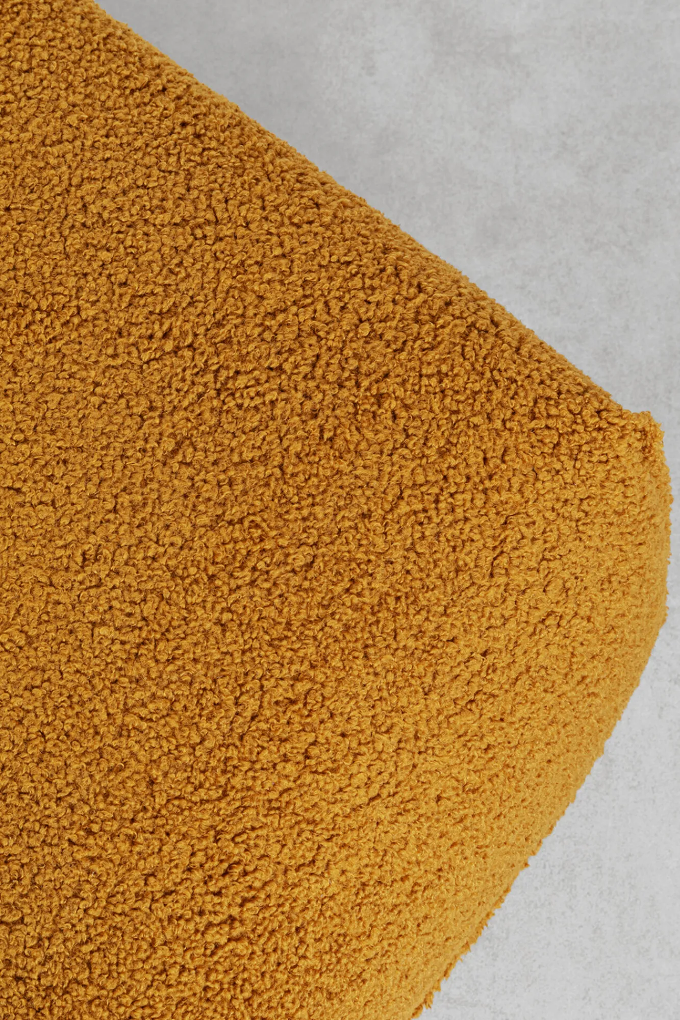 Hot KARE Design Podnóżek w kolorze żółtym tkanina pluszowa 107x90 cm - KARE