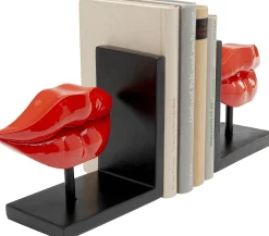Outlet KARE Design Podpórka na książki Lips czerwona (2-set) - KARE