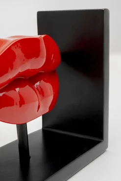 Outlet KARE Design Podpórka na książki Lips czerwona (2-set) - KARE