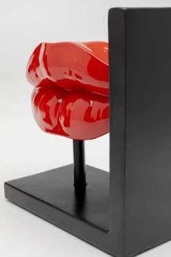 Outlet KARE Design Podpórka na książki Lips czerwona (2-set) - KARE