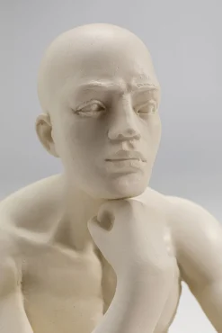 Clearance KARE Design Podpórki na książki białe 2 el. myśliciel 19x22 cm - KARE