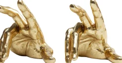 Fashion KARE Design Podpórki na książki Fingers 16x21 cm złote - KARE