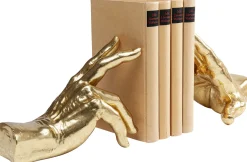 Fashion KARE Design Podpórki na książki Fingers 16x21 cm złote - KARE