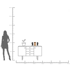 Sale KARE Design Podpórki na książki Horse 36x21 cm czarno-białe - KARE