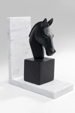 Sale KARE Design Podpórki na książki Horse 36x21 cm czarno-białe - KARE