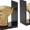 Clearance KARE Design Podpórki na książki z aluminium złote ptaki 56x18cm - KARE