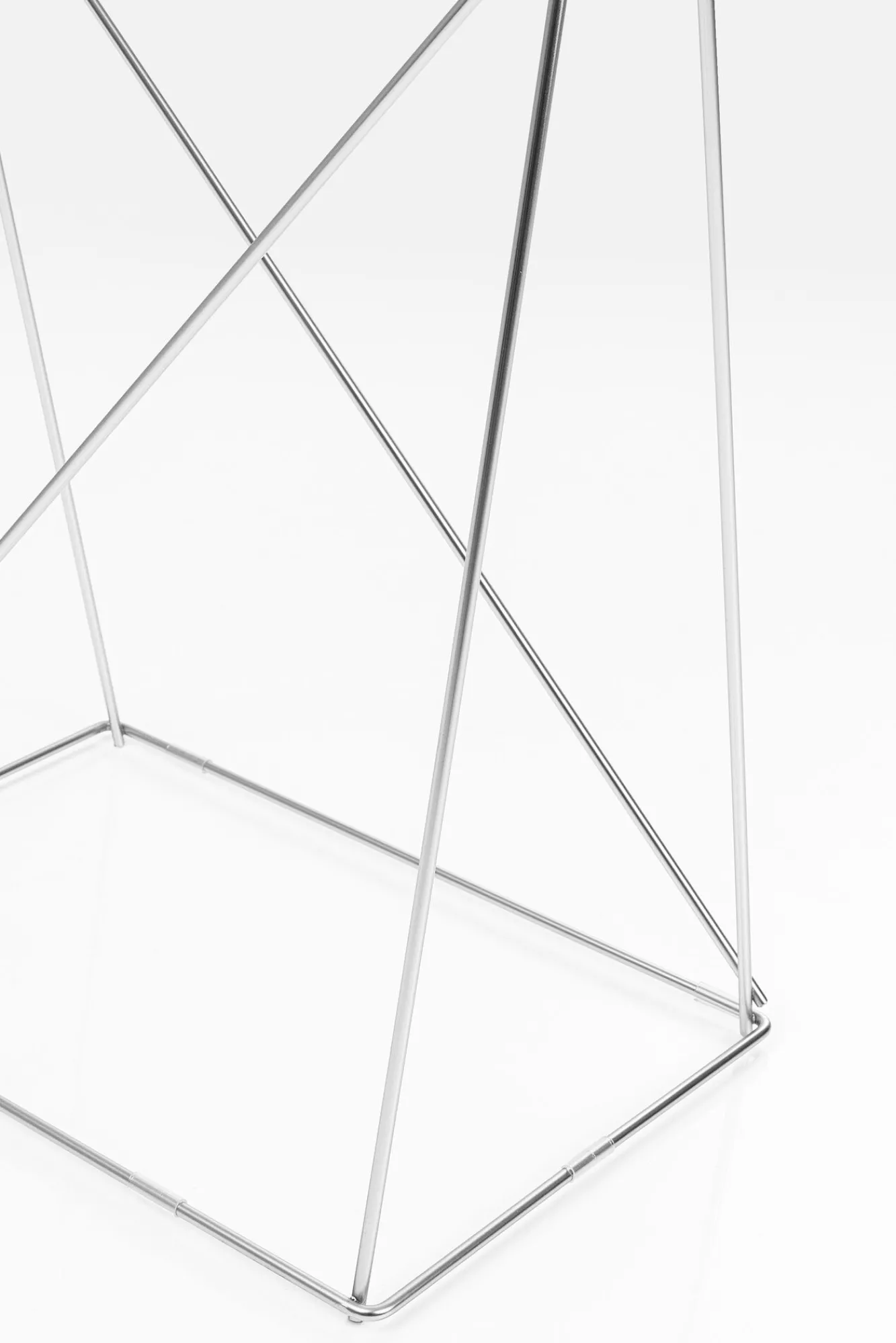 Discount KARE Design Podstawa biurka metalowa srebrna 31x49 cm - KARE