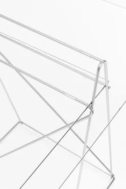 Discount KARE Design Podstawa biurka metalowa srebrna 31x49 cm - KARE