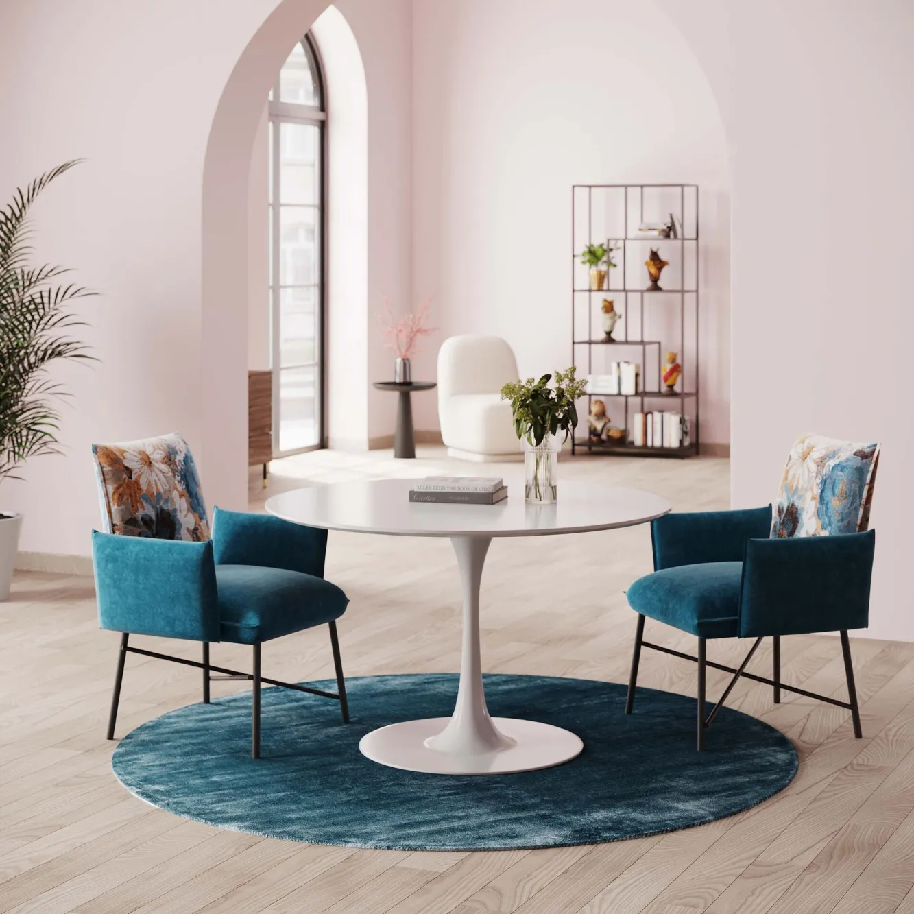 New KARE Design Podstawa Invitation Ø60x70 cm biała - KARE