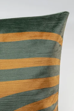 Best KARE Design Poduszka dekoracyjna Abstract Shapes 45x45 cm zielono-brązowa - KARE