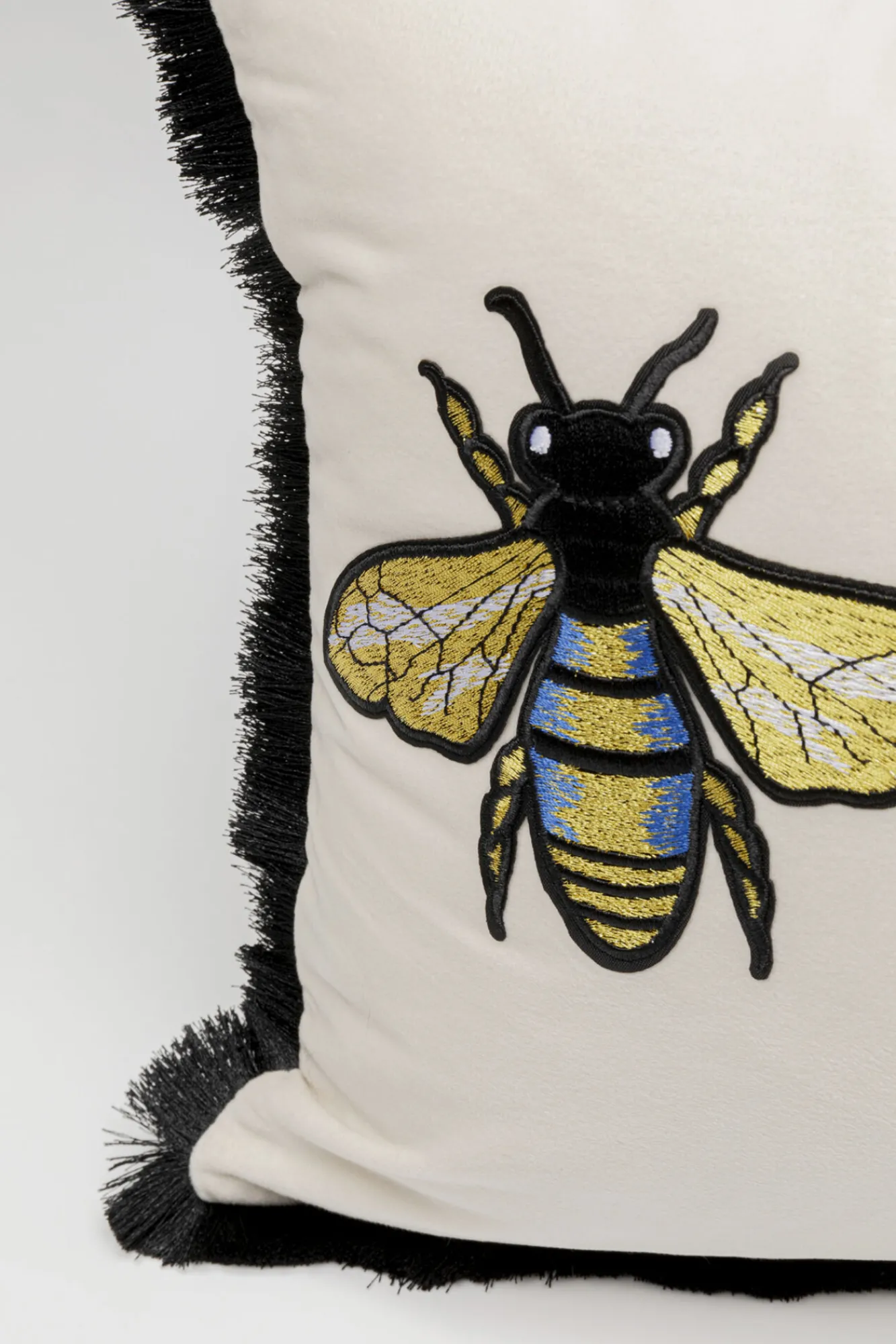 Hot KARE Design Poduszka dekoracyjna Bees biała 50x30cm - KARE