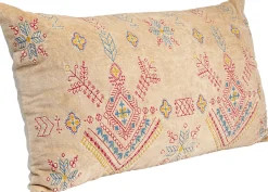 Hot KARE Design Poduszka dekoracyjna beżowa z kolorowymi wzorami 60x35 cm - KARE