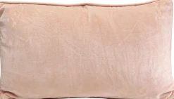 Hot KARE Design Poduszka dekoracyjna bladoróżowa aksamitna z napisem Bitch 60x35 cm - KARE