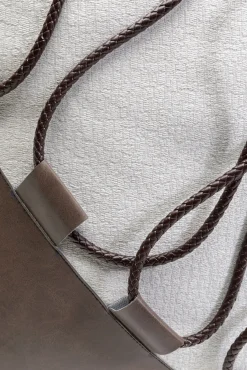 Best KARE Design Poduszka dekoracyjna brązowa dekoracja ze sznurka 45x45 cm - KARE