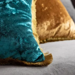 Outlet KARE Design Poduszka dekoracyjna Cannes 45x45 cm niebieska - KARE