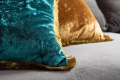 Outlet KARE Design Poduszka dekoracyjna Cannes 45x45 cm niebieska - KARE