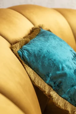 Outlet KARE Design Poduszka dekoracyjna Cannes 45x45 cm niebieska - KARE