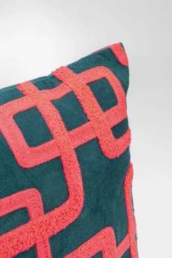 Online KARE Design Poduszka dekoracyjna Chain różowa 45x45cm - KARE