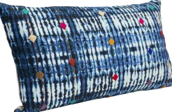 Fashion KARE Design Poduszka dekoracyjna Desna Patchwork Blue 60x35 cm - KARE