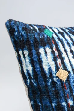 Fashion KARE Design Poduszka dekoracyjna Desna Patchwork Blue 60x35 cm - KARE