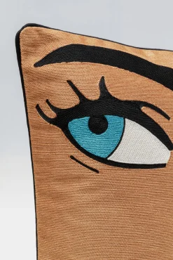 Fashion KARE Design Poduszka dekoracyjna kolorowa dziewczyna z komiksu 50x50 cm - KARE