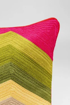 Best KARE Design Poduszka dekoracyjna kolorowe wzory zygzak 50x50 cm - KARE
