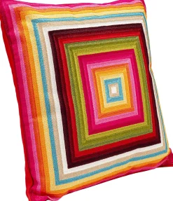 Discount KARE Design Poduszka dekoracyjna kolorowe kwadraty 50x50 cm - KARE