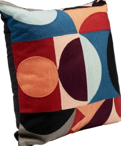 Outlet KARE Design Poduszka dekoracyjna kolorowe wzory geometryczne 45x45 cm - KARE