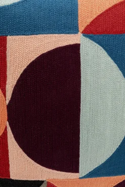 Outlet KARE Design Poduszka dekoracyjna kolorowe wzory geometryczne 45x45 cm - KARE