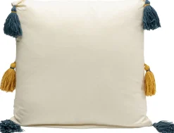 Online KARE Design Poduszka dekoracyjna kolorowe wzory i frędzle 50x50 cm - KARE