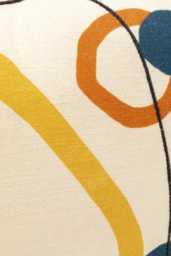 Online KARE Design Poduszka dekoracyjna kolorowe wzory i frędzle 50x50 cm - KARE