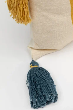 Online KARE Design Poduszka dekoracyjna kolorowe wzory i frędzle 50x50 cm - KARE