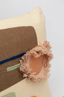 New KARE Design Poduszka dekoracyjna kolorowe wzory i frędzle 60x35 cm - KARE