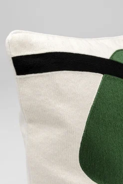 Fashion KARE Design Poduszka dekoracyjna 4-kolorowa artystyczne linie 50x50 cm - KARE