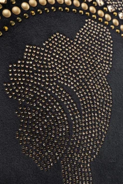 Outlet KARE Design Poduszka dekoracyjna Medallion 45x45 cm czarno-złota - KARE