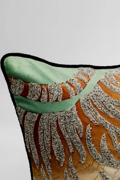 Sale KARE Design Poduszka dekoracyjna miętowa motyw zwierzęcy tygrysy 45x45 cm - KARE