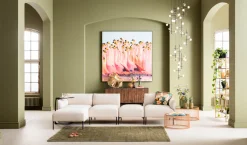 Discount KARE Design Poduszka dekoracyjna Parrots Life 45x45 cm kolorowa - KARE