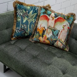 Discount KARE Design Poduszka dekoracyjna Parrots Life 45x45 cm kolorowa - KARE