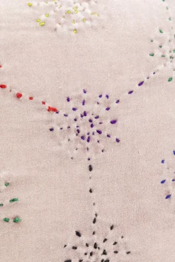 Discount KARE Design Poduszka dekoracyjna różowa z kolorowymi wzorami 45x45 cm - KARE