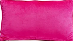 Outlet KARE Design Poduszka dekoracyjna różowa aksamitna z napisem Queen 60x35 cm - KARE