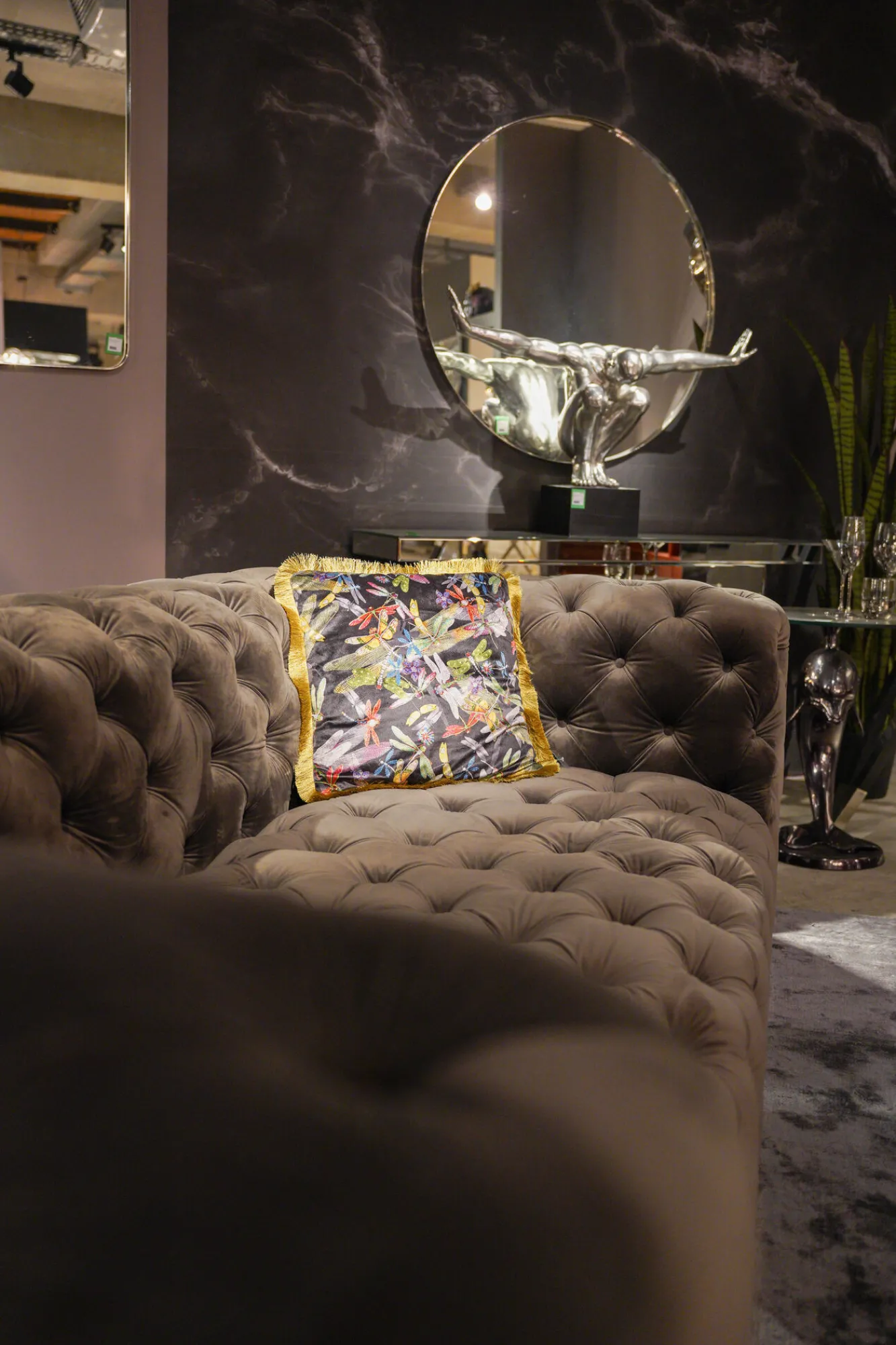 Fashion KARE Design Poduszka dekoracyjna Tropical Garden Fringe 45x45 cm - KARE