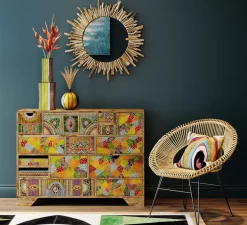 Sale KARE Design Poduszka dekoracyjna Waves Multi 45x45 cm kolorowa - KARE